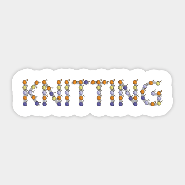 Knitting Sewing Crochet Quilting Knit Crochet Knitter Gift Sticker by TellingTales